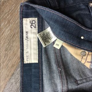 Rag and bone skinny 26 w jeans